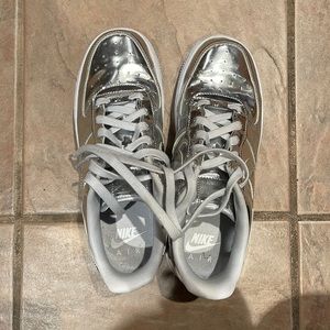 Silver sneakers